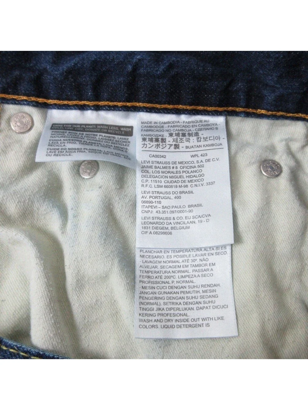 Levi's 569 Denim Shorts Mens Medium Wash Relaxed Fit 34x12